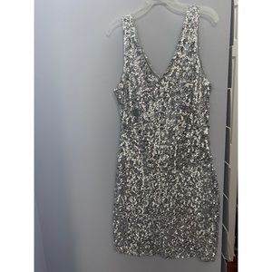Silver sparkly dress